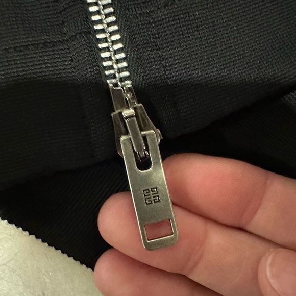 Givenchy Black and White Logo Crepe de Chine Stretch-Knit Midi Dress - Picture 12 of 16